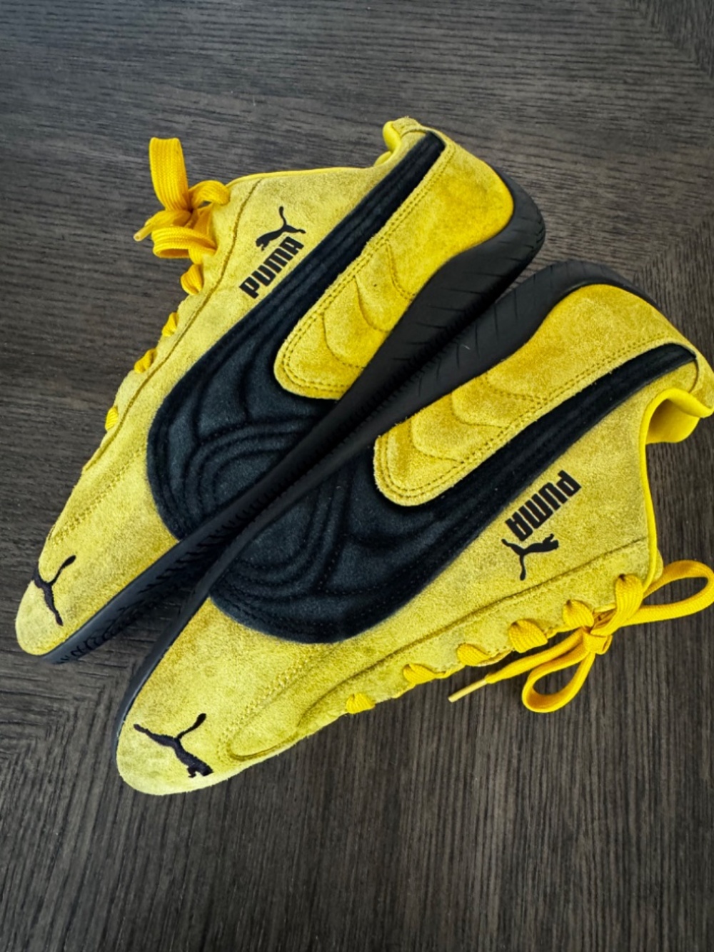 Puma SpeedCat Og Color Pele Yellow-Puma Black 398846-19 Sneaker Men US 10